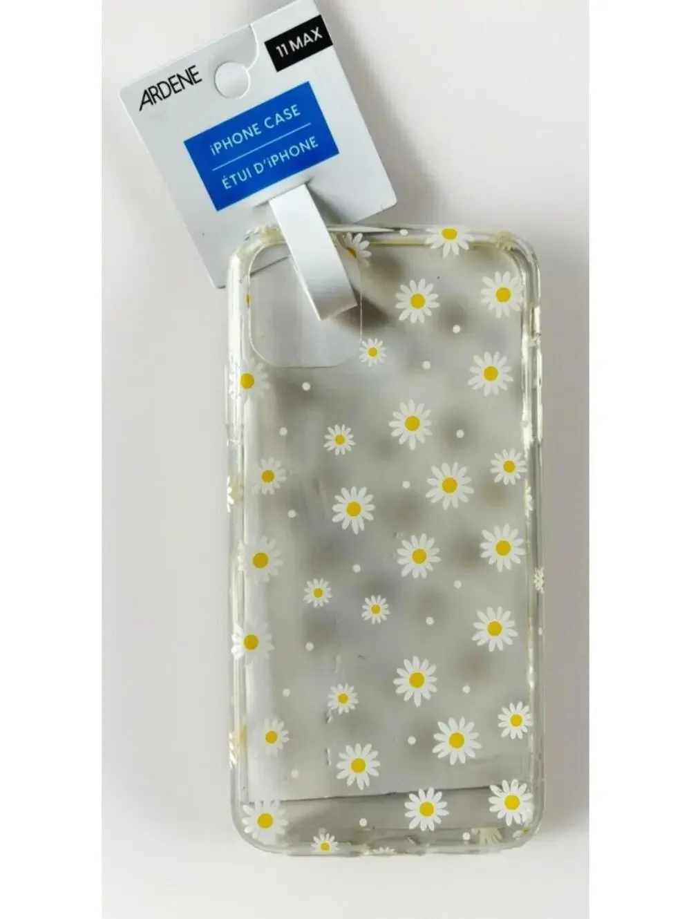 iPhone 11 Max Clear Phone Case with Sunflower Print, Brand New